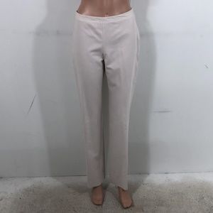 Narciso Rodriguez Womens Beige Mid Rise Straight Leg Trouser Pants Size 8 NWT
